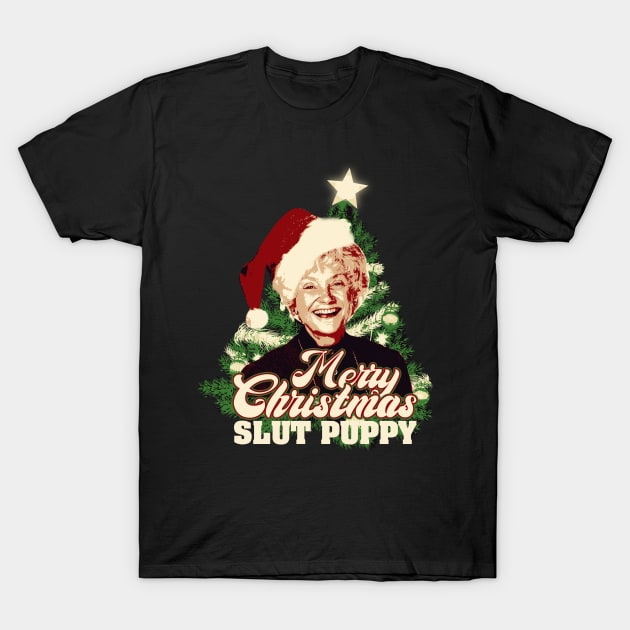 Merry Christmas Slut Puppy T-Shirt by mia_me